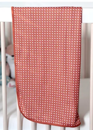 Baby Swaddle | Texas Orange   White
