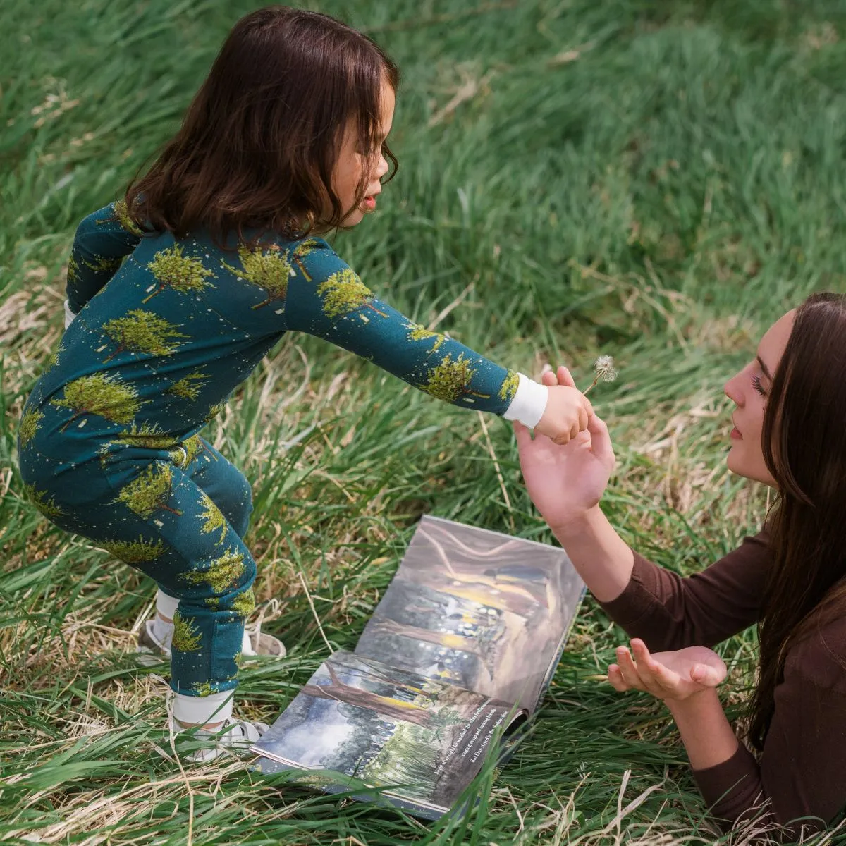 Bamboo Zipper Pajama - Firefly by Milkbarn