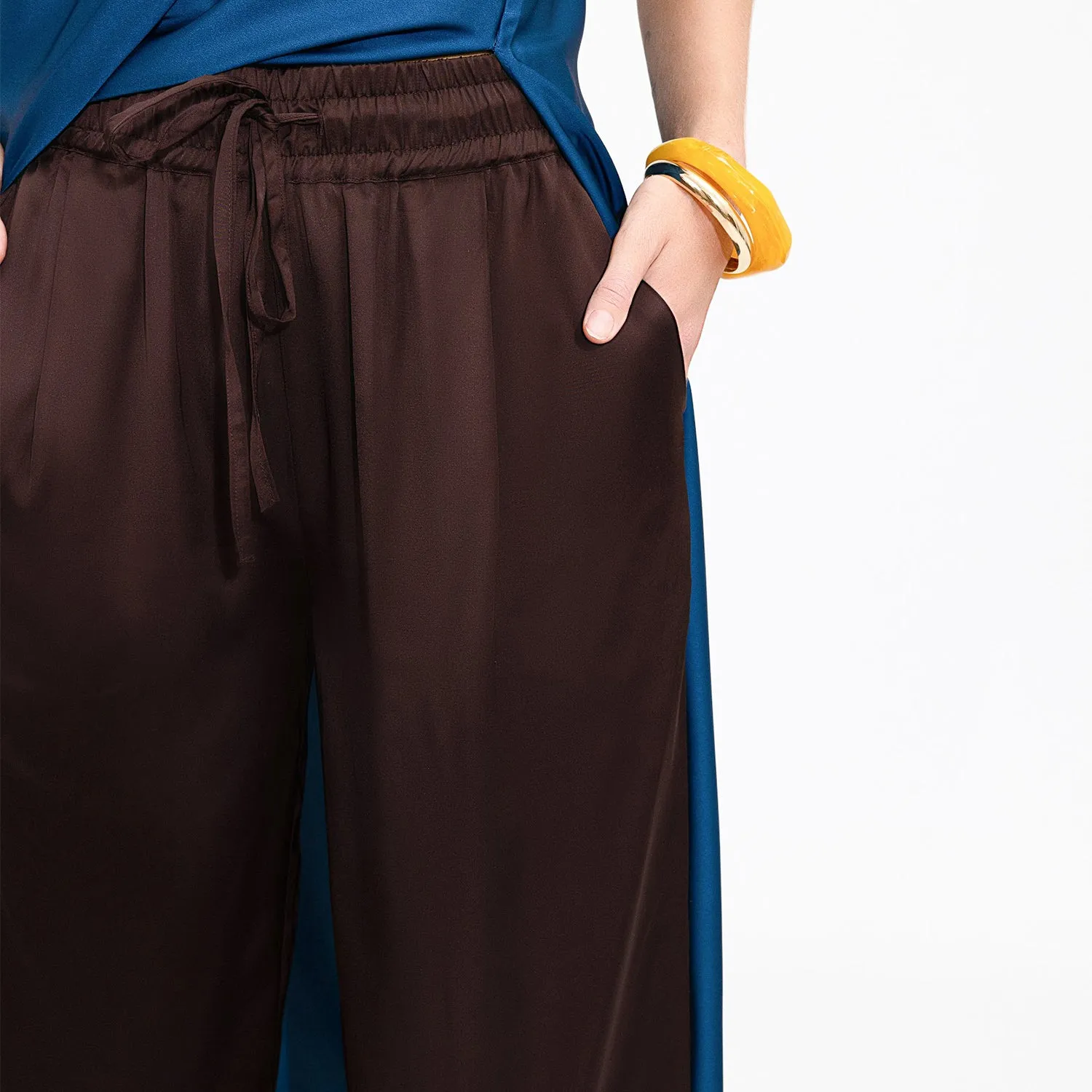 Chocolate Viscose Sahara Trousers