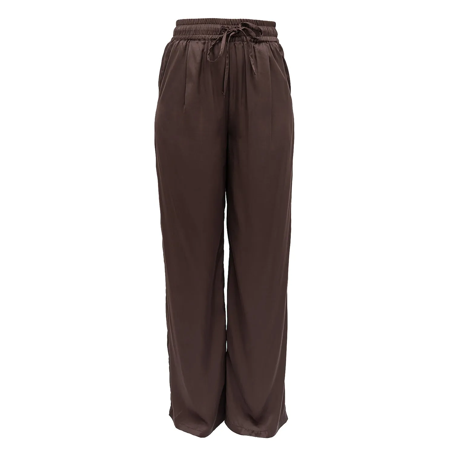 Chocolate Viscose Sahara Trousers