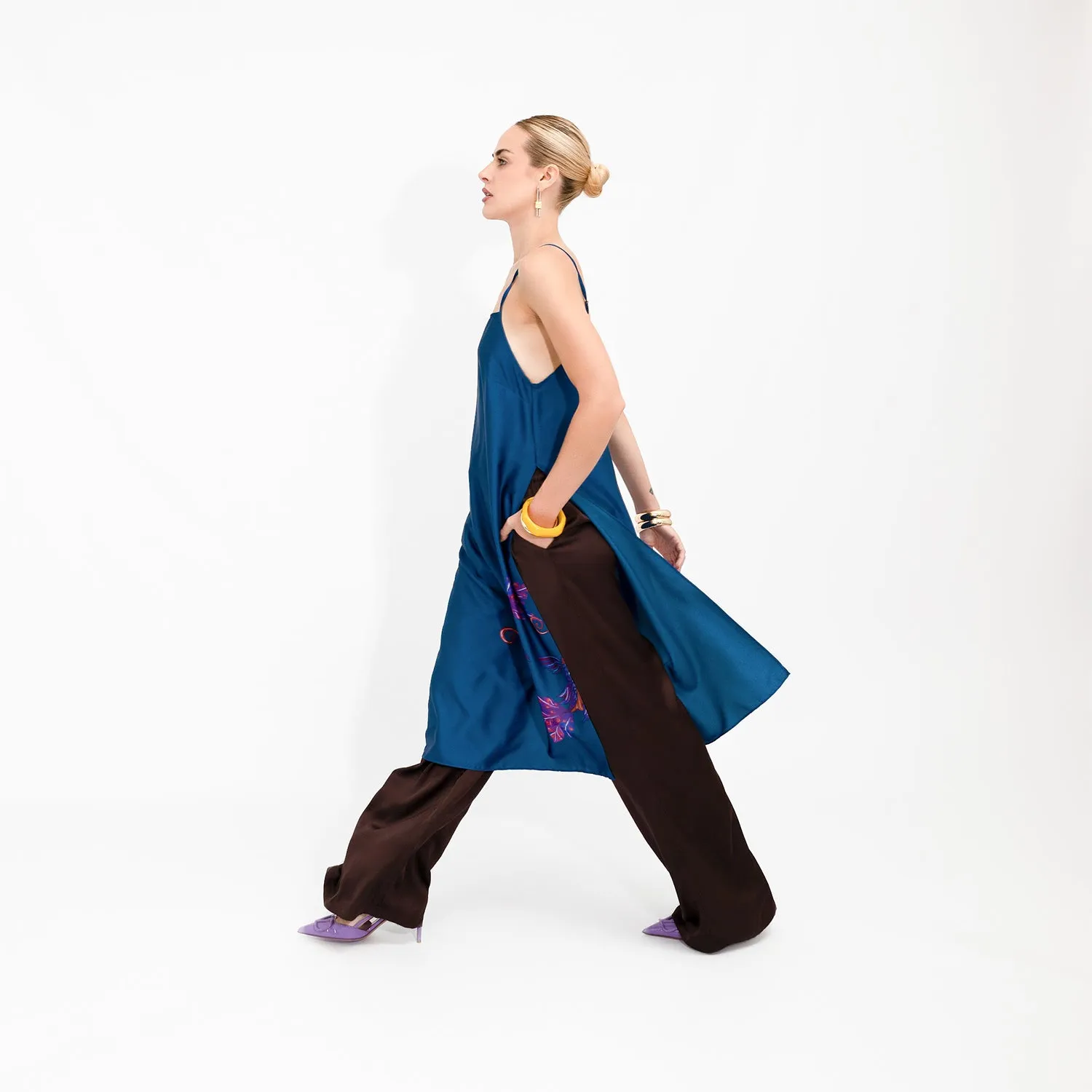 Chocolate Viscose Sahara Trousers
