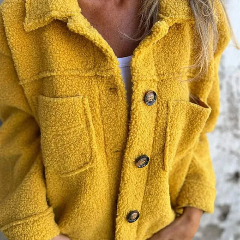 Euphrasia | Short Wool Jacket with Lapels