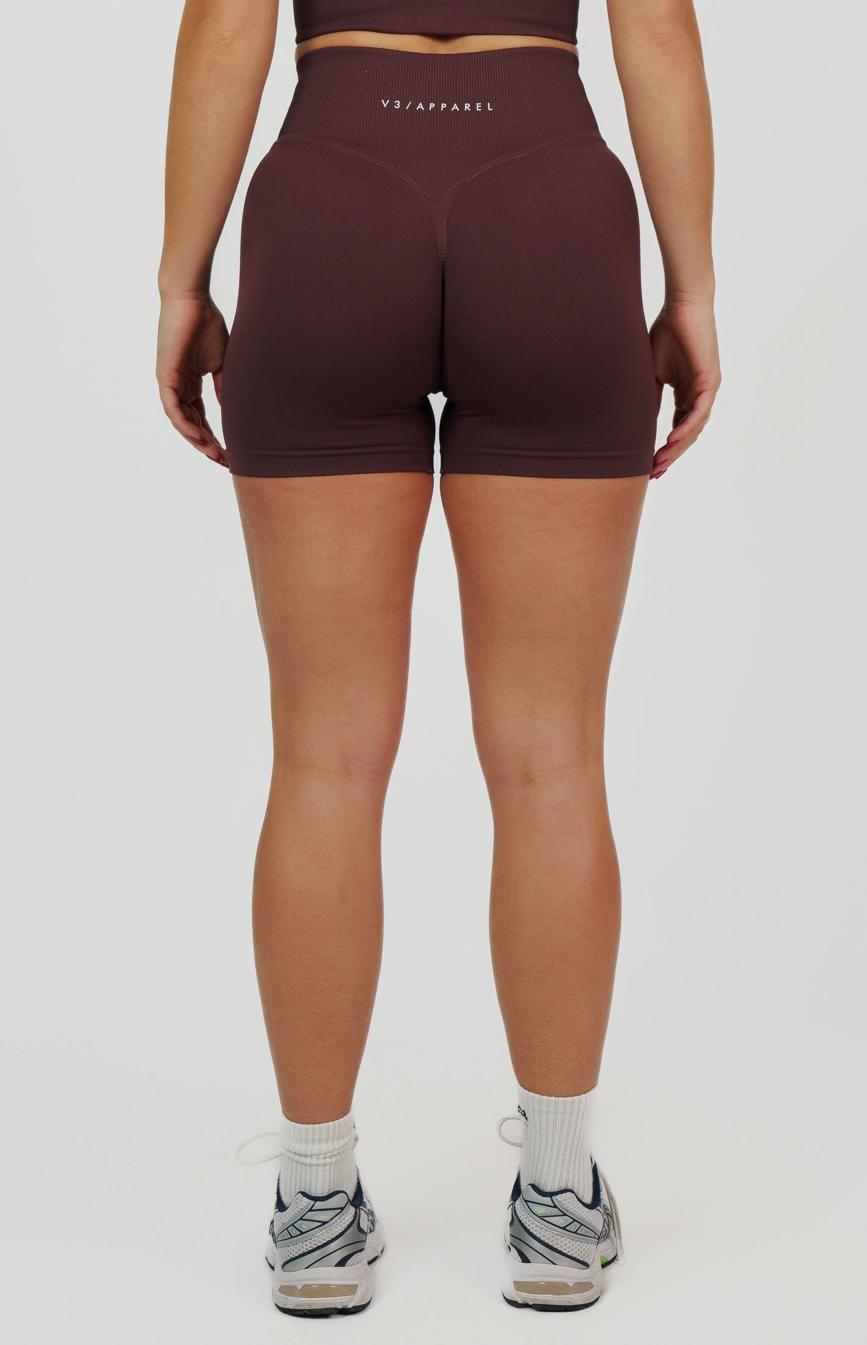 Form Seamless Scrunch Sports Bra, Leggings & Shorts Set - Plum Purple