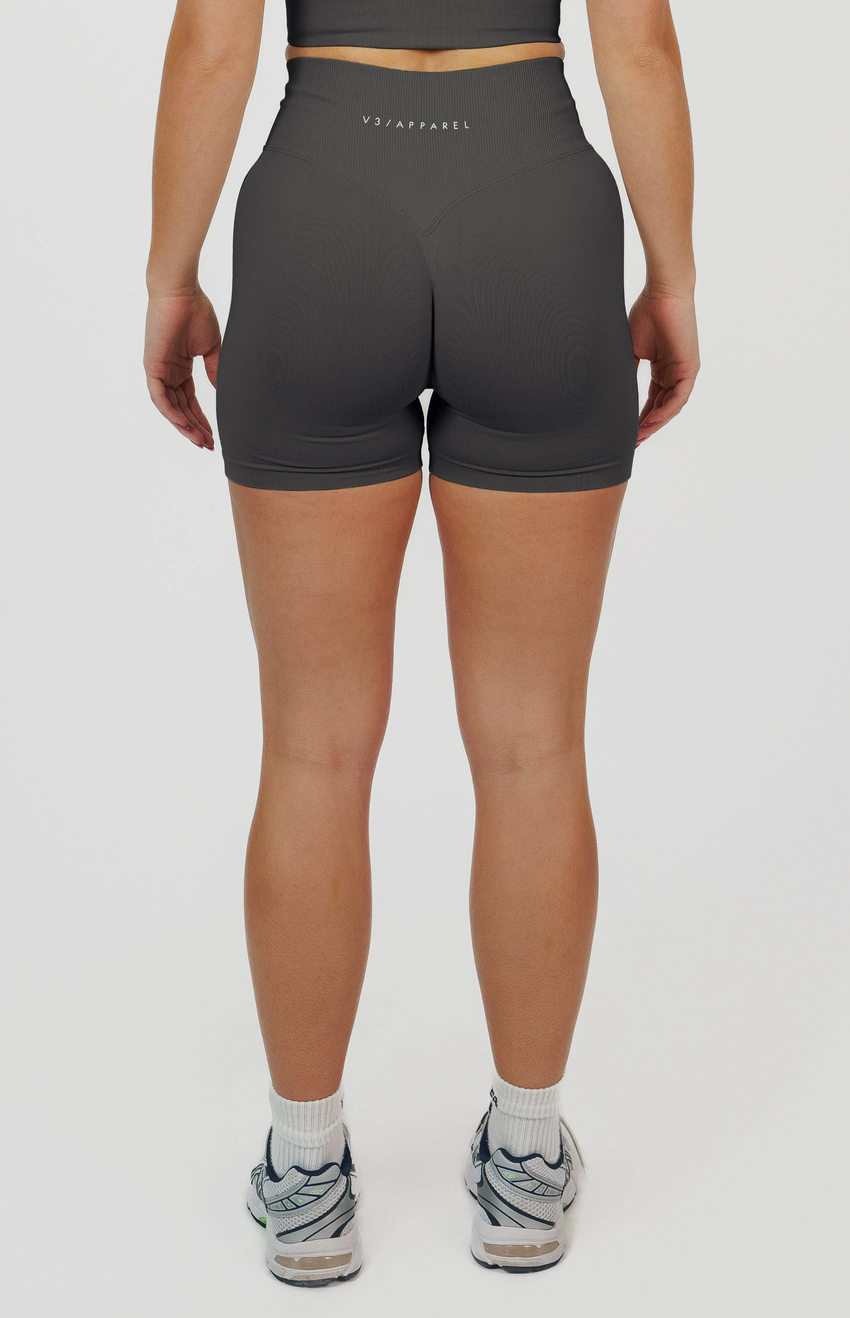 Form Seamless Scrunch Sports Bra, Leggings & Shorts Set - Slate Grey