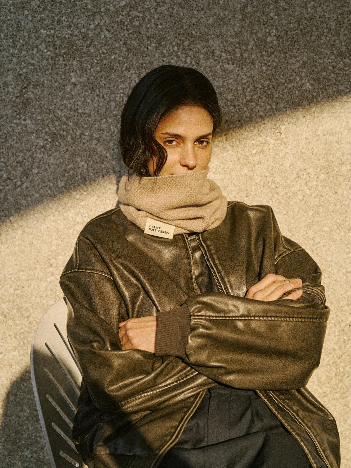 "L'Embrace" Snood Neck Warmer - Camel