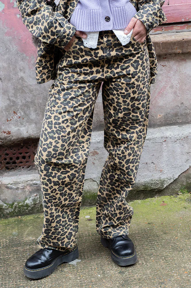 Stan Ray Big Job Painter Leopard Camo Trousers